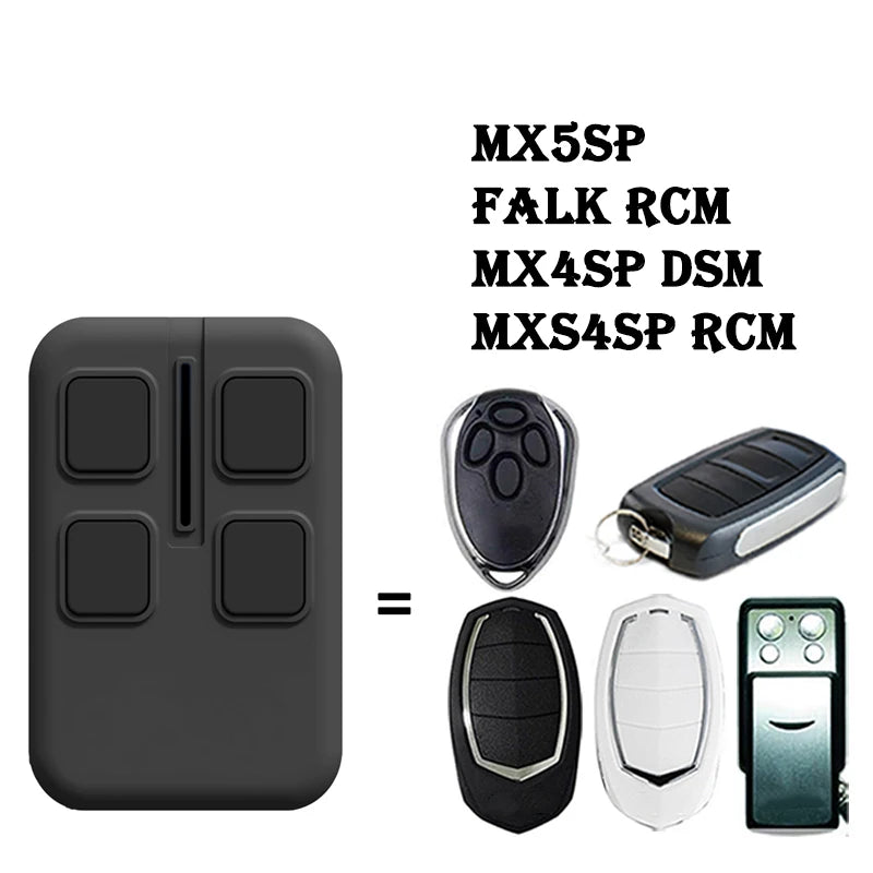 Compatible con el control remoto MOTORLINE FALK RCM 433,92 MHz para el control remoto de puerta de garaje MOTORLINE MX4SP DSM MXS4SP RCM MX5SP 