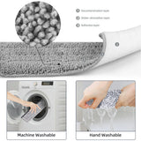 Juego de trapeador y balde manos libres para limpieza profesional de pisos domésticos con almohadillas de microfibra lavables para madera dura. 