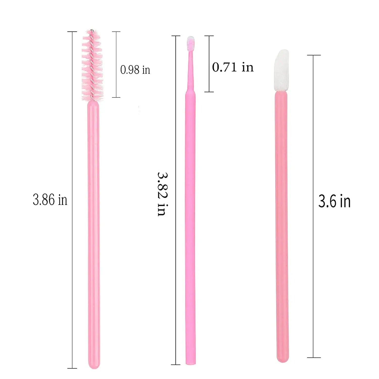 Conjunto de pincéis descartáveis, 200 peças, varinhas de rímel, pincéis labiais, aplicador de microbrush, cotonete para extensão de cílios, ferramentas de maquiagem de sobrancelha