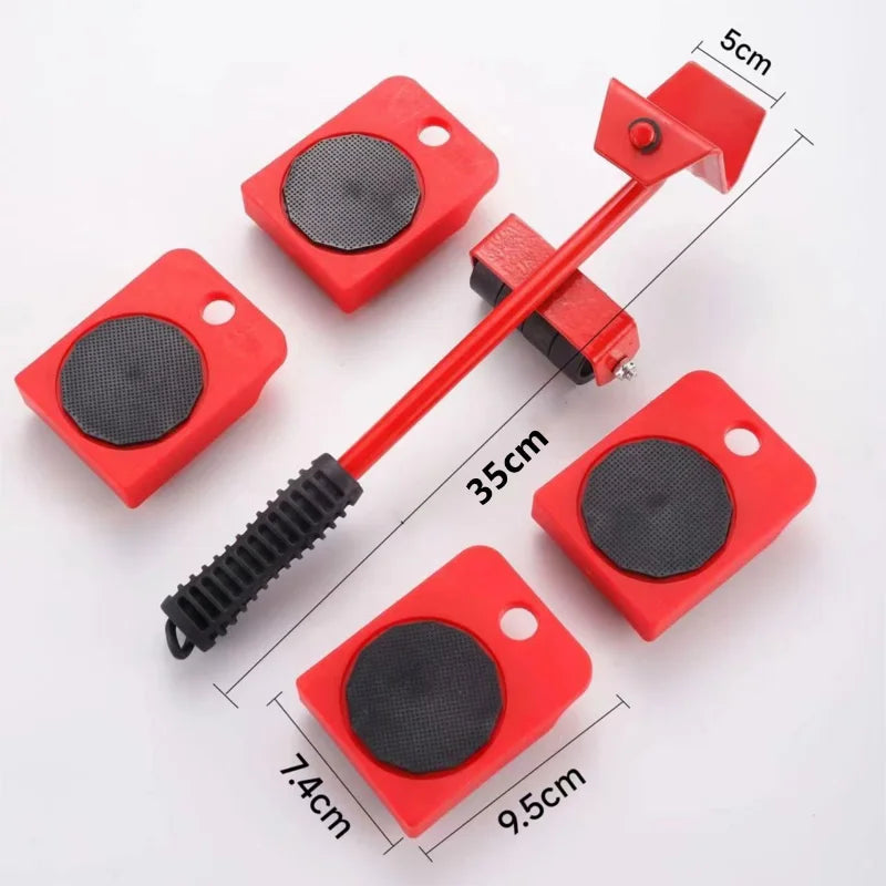 Furniture Transport Roller Set, Heavy Duty Furniture Lifter, Transport Tool, Furniture Moving Roller Wheel 