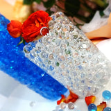 Crystal Soil Water Beads for Home and Garden Water Beads for Room Decor Balls for Wedding Decoration Hydrogel Pearls Orco Muds, Blue Grow, 2000PCs 