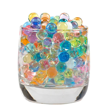 Contas de água transparentes de 7 8mm, decoração de casa e jardim, bola de hidrogel, brinquedos sensoriais, decoração de solo de cristal, gel transparente orbiz