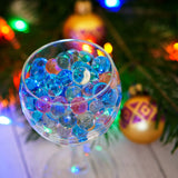 Contas de água transparentes de 7 8mm, decoração de casa e jardim, bola de hidrogel, brinquedos sensoriais, decoração de solo de cristal, gel transparente orbiz
