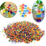 Contas de água transparentes de 7 8mm, decoração de casa e jardim, bola de hidrogel, brinquedos sensoriais, decoração de solo de cristal, gel transparente orbiz