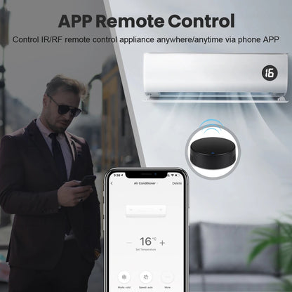 Controle Remoto Inteligente Infravermelho Universal, Tuya, IR, WiFi, 433MHz, RF, Funciona com Alexa, Google Home, Quente