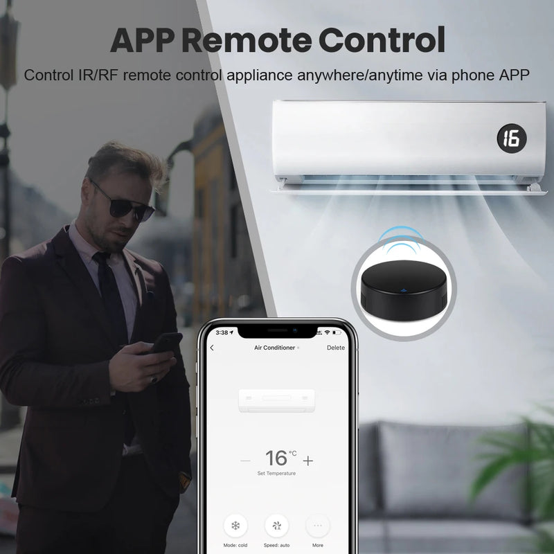 Control remoto inteligente por infrarrojos universal, Tuya, IR, WiFi, 433 MHz, RF, compatible con Alexa, Google Home, Hot 