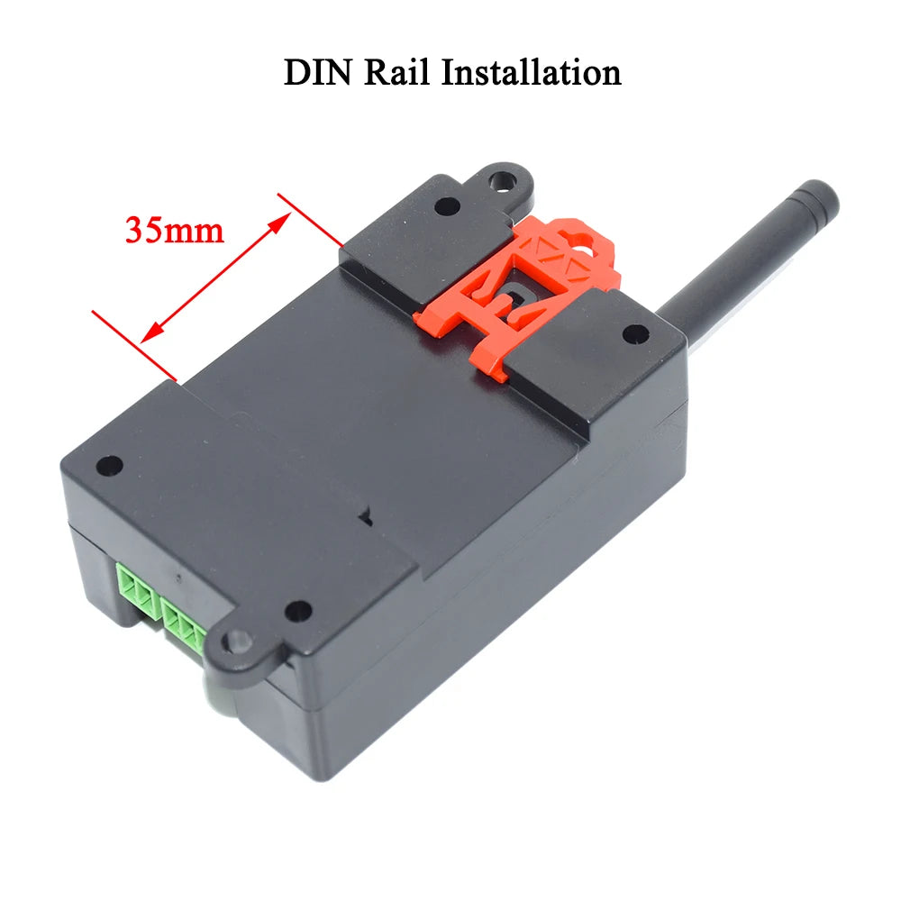 Interruptor de relé único con control remoto GSM 4G para riel DIN G202 para abridor de portón de garaje corredizo (reemplaza RTU5024) 