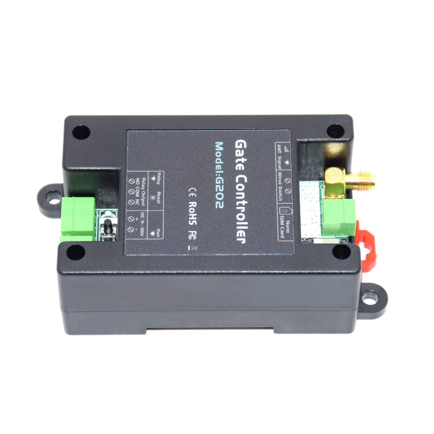 Interruptor de relé único con control remoto GSM 4G para riel DIN G202 para abridor de portón de garaje corredizo (reemplaza RTU5024) 