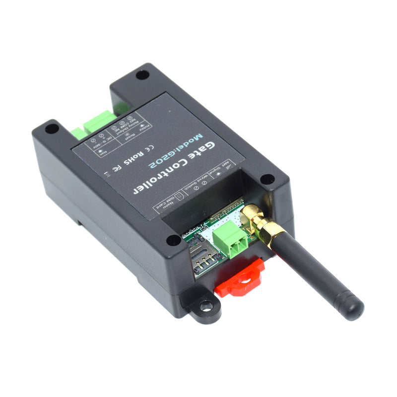 Interruptor de relé único con control remoto GSM 4G para riel DIN G202 para abridor de portón de garaje corredizo (reemplaza RTU5024) 