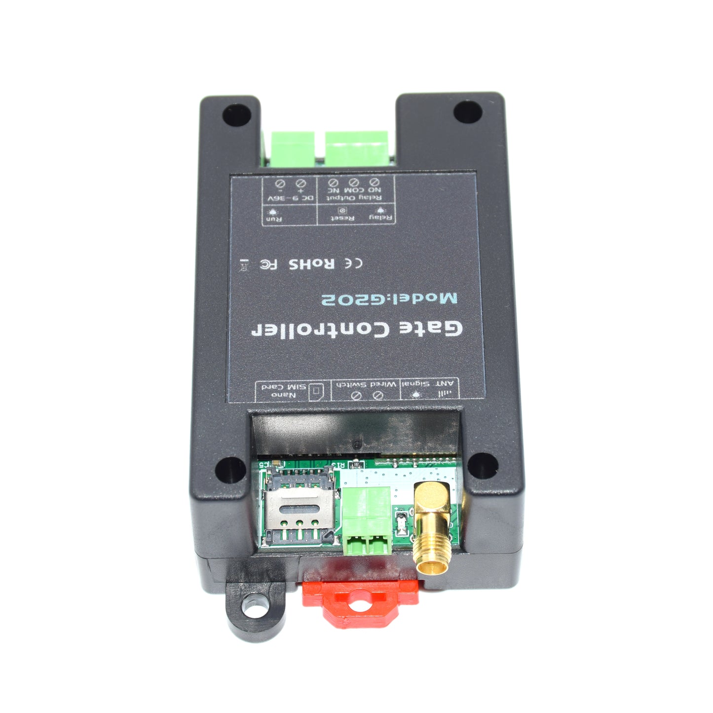 Interruptor de relé único con control remoto GSM 4G para riel DIN G202 para abridor de portón de garaje corredizo (reemplaza RTU5024) 