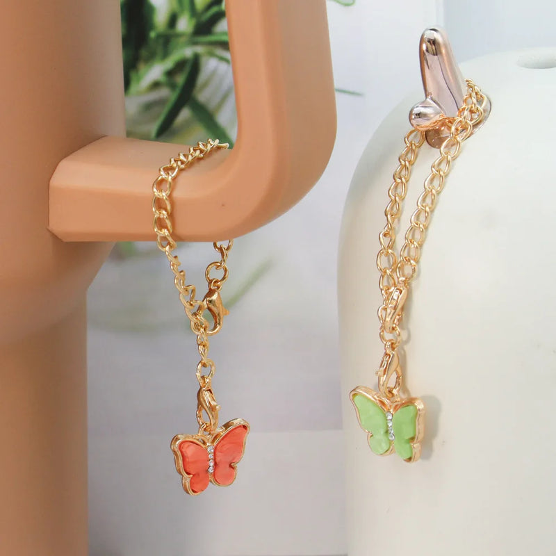 Stanley Cup Handle Cup Straw Bow Lid Water Bottle Boot Charm Chain Accessories 3pcs 10mm 1pc 