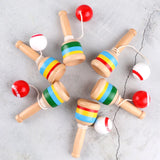 Wooden cup skills, throwing and catching ball, traditional game for children, hand eye coordination, educational game, exercise the brain 