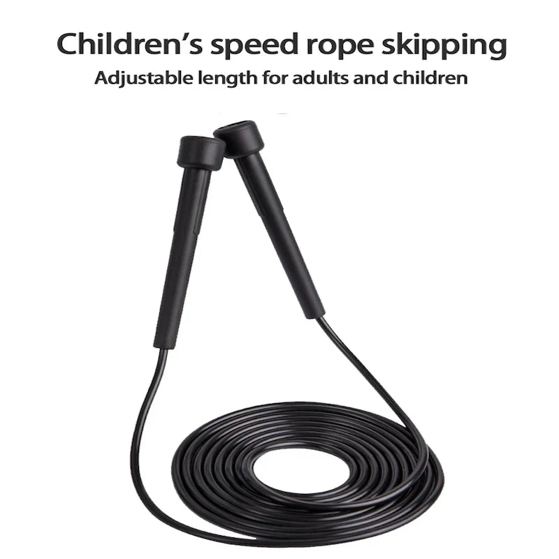 Corda de salto de velocidade profissional para adultos e crianças, ginásio, PVC, saltos, ajustáveis, equipamentos fitness, músculos, boxe, treinamento, 2,8 m, 1pc