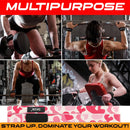 Correias de levantamento de peso 1 par de levantamento de pulso antiderrapante silicone cinta de treinamento de força destaques crossfit apertos de mão suporte de pulso