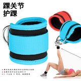 Correas de tobillo para gimnasio, anillo doble D ajustable, puños acolchados de neopreno, soporte para entrenamiento de piernas, abductores de seguridad deportiva 