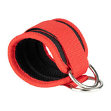Correas de tobillo para gimnasio, anillo doble D ajustable, puños acolchados de neopreno, soporte para entrenamiento de piernas, abductores de seguridad deportiva 