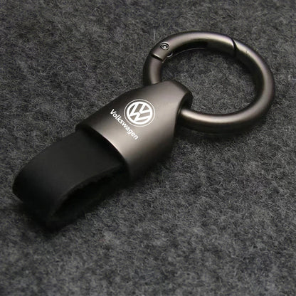 Suede Metal Key Chain for Men and Women, Key Ring Holder, Luxury Fashion, VW GTI, Jetta, Golf, Tiguan, Transporter, Passat GTD, Polo 