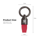 Corrente chave do metal da camurça para homens e mulheres, suporte do anel chave, forma luxuosa, VW GTI, Jetta, golfe, Tiguan, transportador, Passat GTD, polo