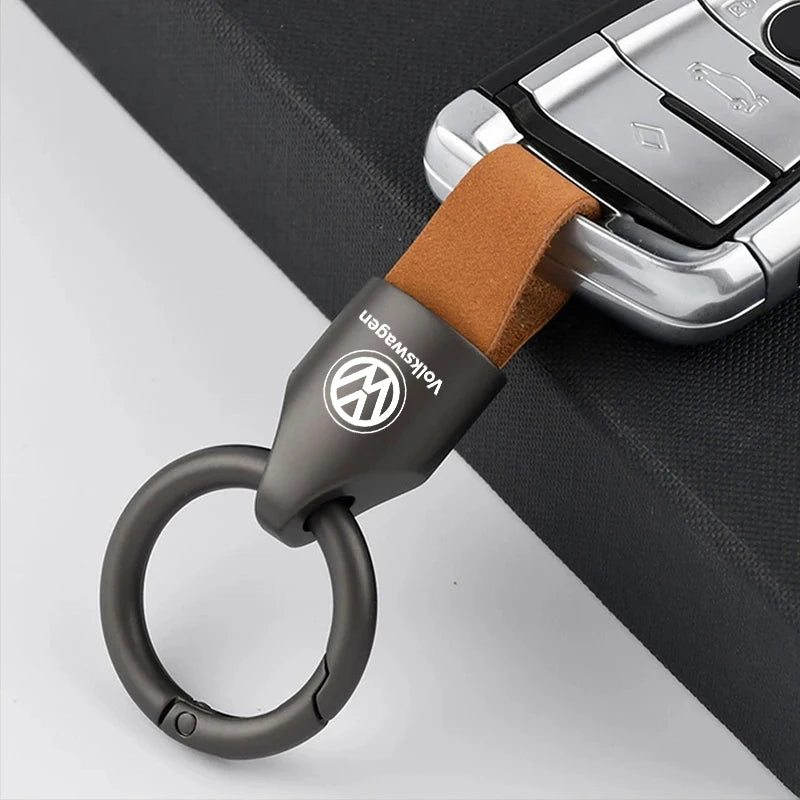 Corrente chave do metal da camurça para homens e mulheres, suporte do anel chave, forma luxuosa, VW GTI, Jetta, golfe, Tiguan, transportador, Passat GTD, polo
