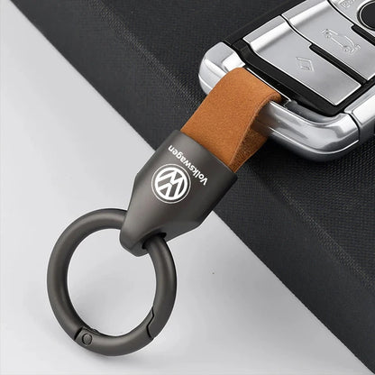 Suede Metal Key Chain for Men and Women, Key Ring Holder, Luxury Fashion, VW GTI, Jetta, Golf, Tiguan, Transporter, Passat GTD, Polo 