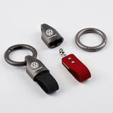 Corrente chave do metal da camurça para homens e mulheres, suporte do anel chave, forma luxuosa, VW GTI, Jetta, golfe, Tiguan, transportador, Passat GTD, polo