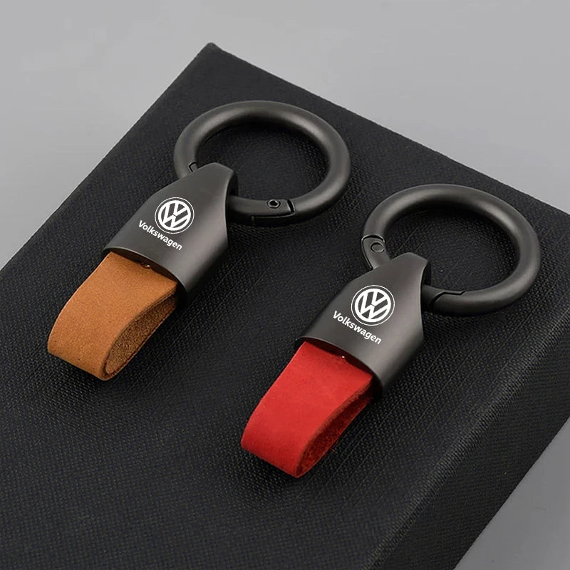 Corrente chave do metal da camurça para homens e mulheres, suporte do anel chave, forma luxuosa, VW GTI, Jetta, golfe, Tiguan, transportador, Passat GTD, polo