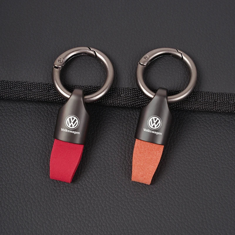 Corrente chave do metal da camurça para homens e mulheres, suporte do anel chave, forma luxuosa, VW GTI, Jetta, golfe, Tiguan, transportador, Passat GTD, polo