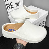 Zapatos de chef antideslizantes y resistentes al aceite para cocina de hotel, informales, planos, seguros, transpirables y cómodos, talla grande 47 
