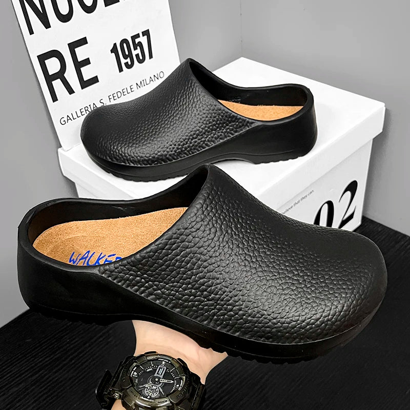 Zapatos de chef antideslizantes y resistentes al aceite para cocina de hotel, informales, planos, seguros, transpirables y cómodos, talla grande 47 