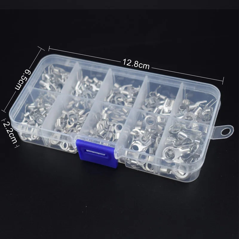 Crimp Terminal Kit com Conector Elétrico, Terminal de emenda, Terminal Cabo, Fio Conector, RNB, SNB1.25-4, U O, 320pcs