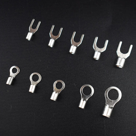 Crimp Terminal Kit com Conector Elétrico, Terminal de emenda, Terminal Cabo, Fio Conector, RNB, SNB1.25-4, U O, 320pcs