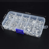 Crimp Terminal Kit com Conector Elétrico, Terminal de emenda, Terminal Cabo, Fio Conector, RNB, SNB1.25-4, U O, 320pcs