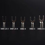 Crimp Terminal Kit com Conector Elétrico, Terminal de emenda, Terminal Cabo, Fio Conector, RNB, SNB1.25-4, U O, 320pcs