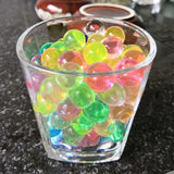 Perlas de agua con forma de tierra de cristal, bolas de gelatina mágicas de hidrogel para hacer crecer barro, decoración para bodas y el hogar, gran oferta, 300 unidades por lote 