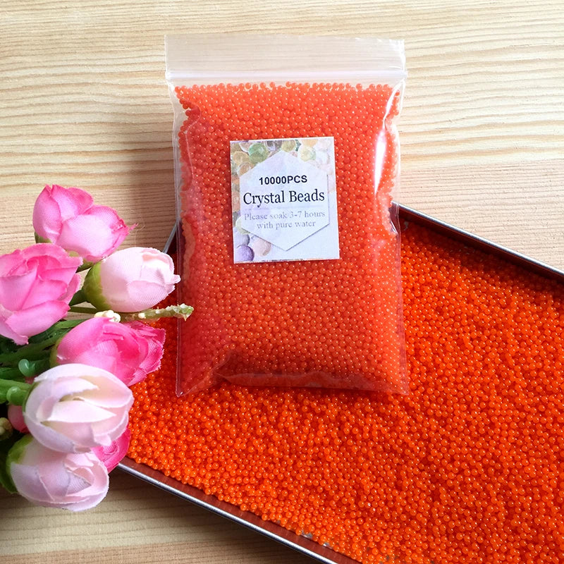 Crystal Soil Hydrogel Gel Polymer Water Beads, Growing Water Balls, Big Home Decor, Flower, Wedding Decoration, 10000Pcs Per Bag 