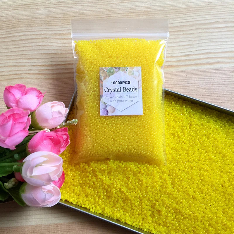 Crystal Soil Hydrogel Gel Polymer Water Beads, Growing Water Balls, Big Home Decor, Flower, Wedding Decoration, 10000Pcs Per Bag 
