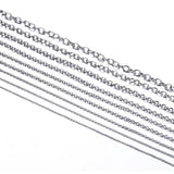Cross O Bulk Chain Necklace for Men Women Stainless Steel DIY Jewelry Bracelet Wholesale Width 1.5mm-6mm 1Pc 