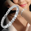 Cubic Zirconia Crystal Tennis Bracelets for Men and Women, Gold Color, Silver Color Bracelet, Luxury Chain Jewelry Gifts 