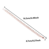 Cubic Zirconia Crystal Tennis Bracelets for Men and Women, Gold Color, Silver Color Bracelet, Luxury Chain Jewelry Gifts 