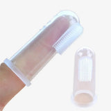 Cute Baby Finger Toothbrush Box Set, Massagem clara dos dentes das crianças Silicone macio Escova de limpeza de borracha infantil Massageador Dental Care