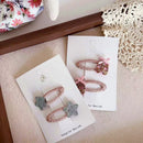 Bonita pinza para el pelo con forma de estrella de cinco puntas para niña, conejito, flequillo lateral, pelo roto, pinza BB, accesorios para el pelo de bebé. 