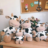 Lindo peluche de vaca para niños, muñeco de trapo para novia, almohada de peluche, regalo 