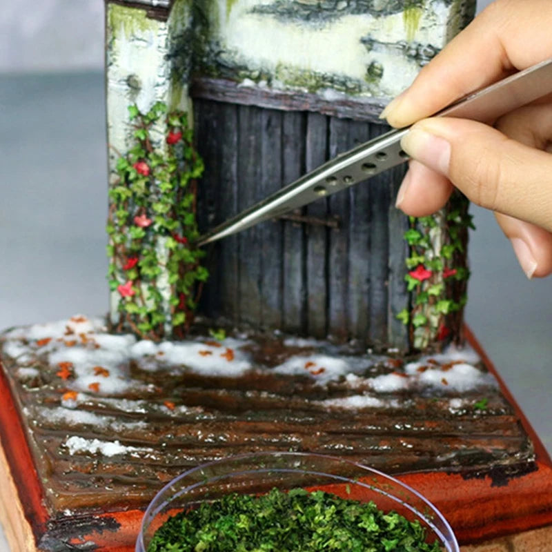 DIY Miniature Leaf 35ml Micro Paisagem Folhas Modelo Estático para Bonsai Fairy Garden Decor Sand Table Grass Tufts Acessórios