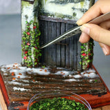 DIY Miniature Leaf 35ml Micro Paisagem Folhas Modelo Estático para Bonsai Fairy Garden Decor Sand Table Grass Tufts Acessórios