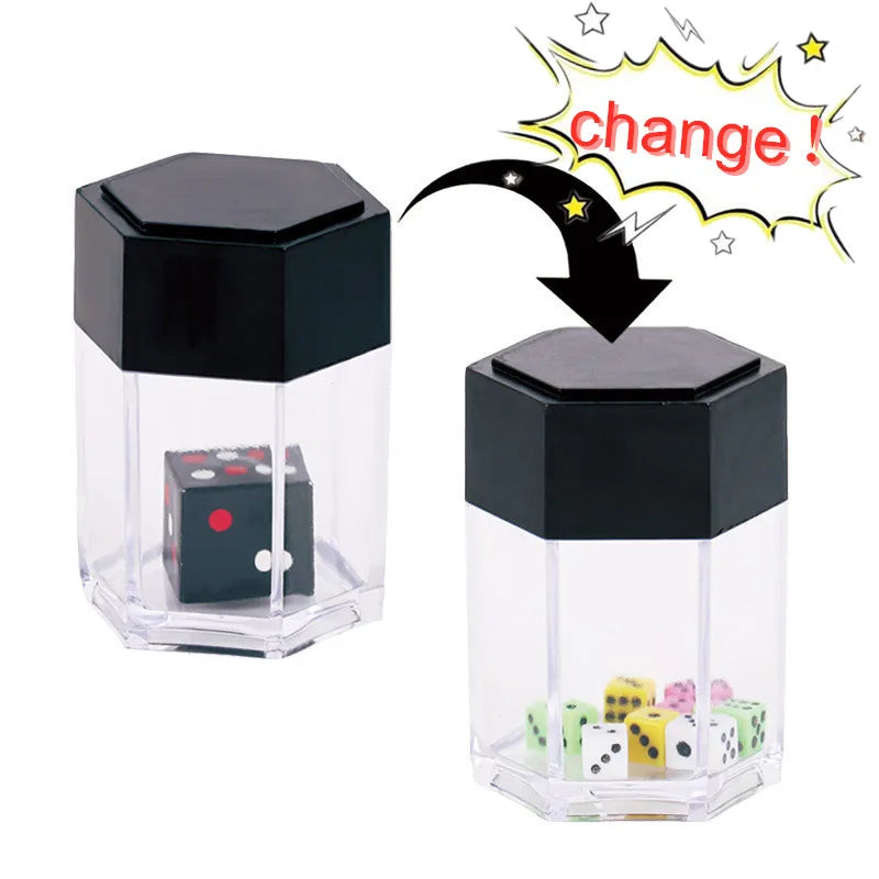 Dados explosivos para niños, trucos de magia fáciles, accesorio novedoso, juguete divertido, espectáculo de cerca, juguete de broma, explosión 