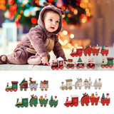 Christmas Train Decorations for Home, Merry Christmas Ornament, Noel Gifts, Happy New Year, 2025, 2024 