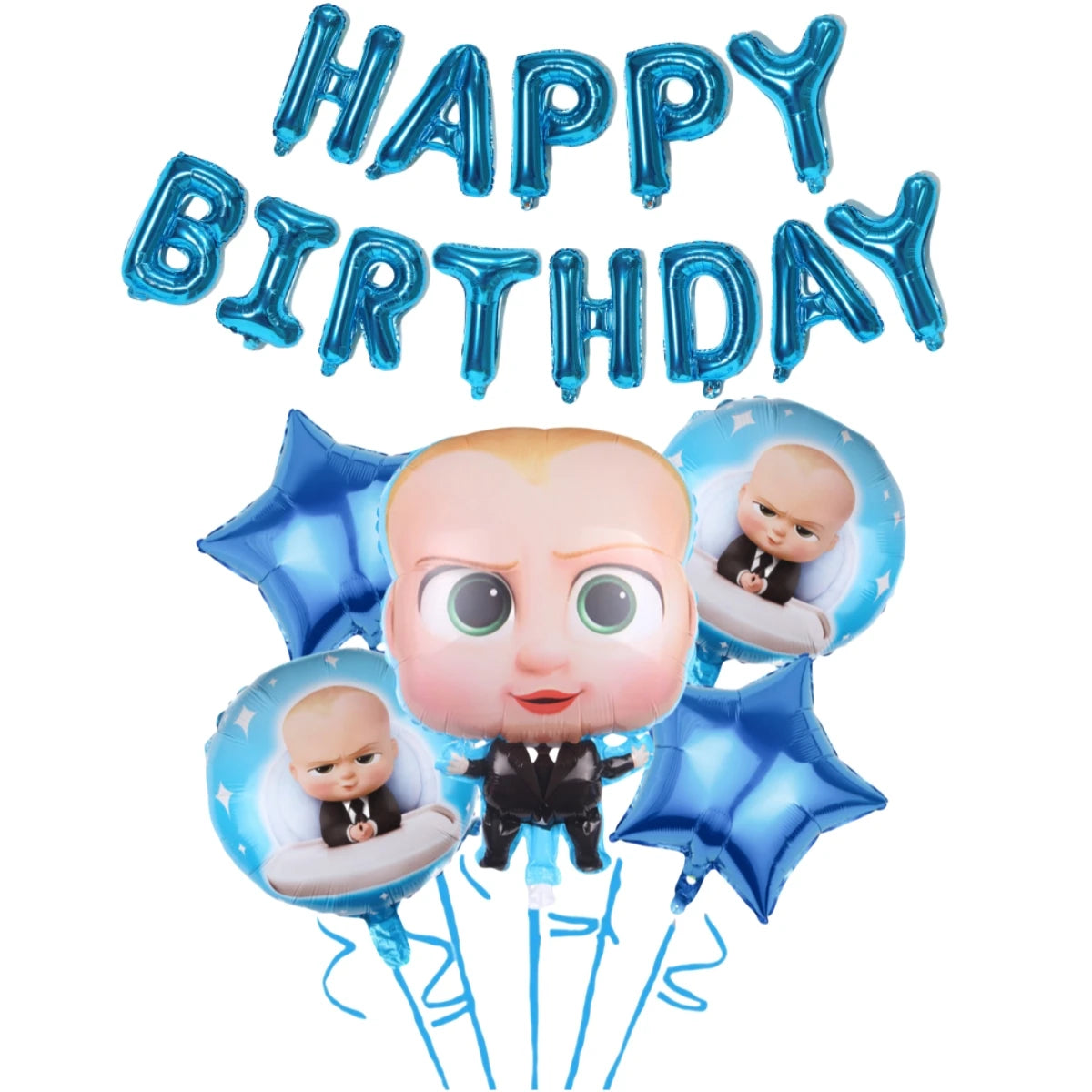 Decoração de festa de aniversário do tema dos desenhos animados, Talheres descartáveis, Balão para meninos e meninas, Baby Shower, Presente para crianças