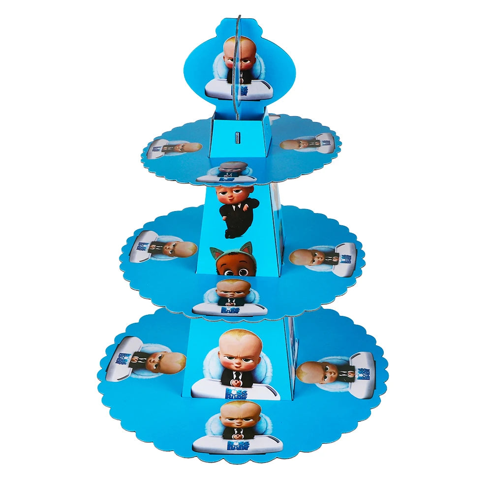 Decoração de festa de aniversário do tema dos desenhos animados, Talheres descartáveis, Balão para meninos e meninas, Baby Shower, Presente para crianças