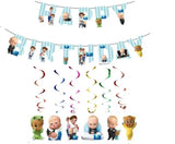 Decoração de festa de aniversário do tema dos desenhos animados, Talheres descartáveis, Balão para meninos e meninas, Baby Shower, Presente para crianças