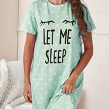 Camisón estampado de talla grande para mujer, ropa de casa, seda helada, manga corta, pijama para niñas con busto grande 